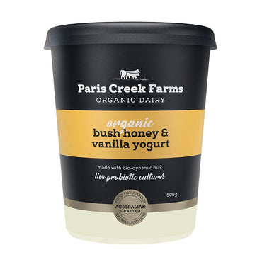 Paris Creek  Bush Honey and Vanilla Yoghurt  500g